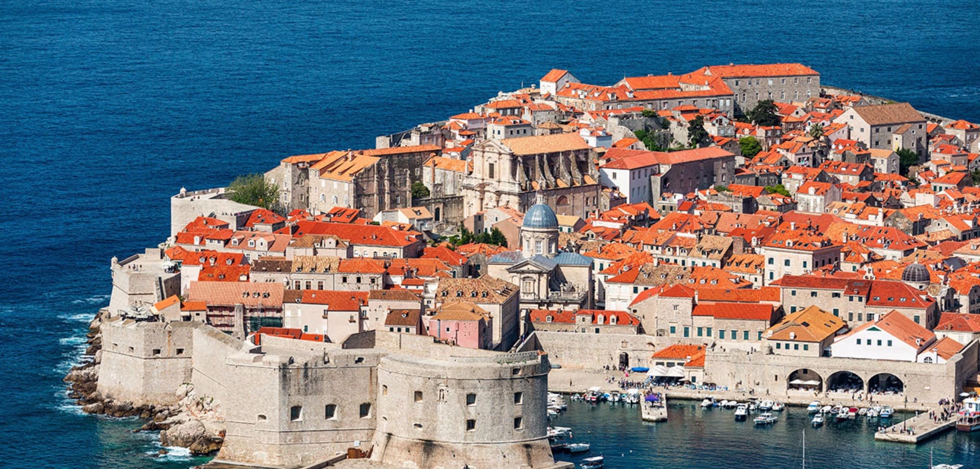 Dubrovnik a city in southern croatia fronting the adriatic sea europe